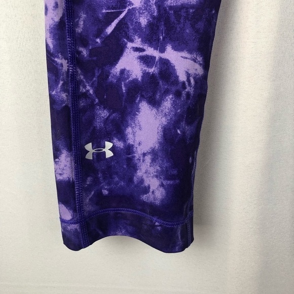 Under Armour UA Purple Tie Dye Crop Athletic Pants M - Picture 4 of 4